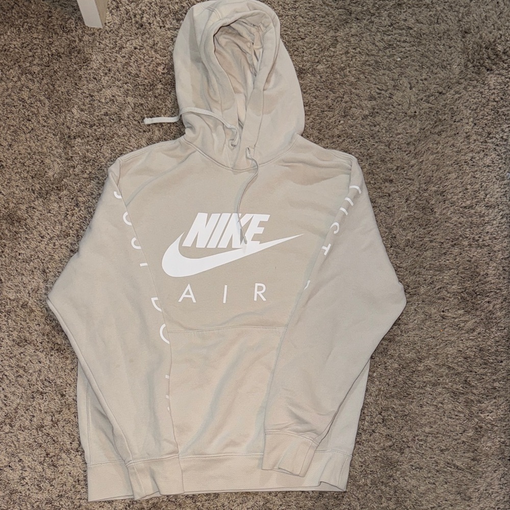 Nike Men's Cream Hoodie